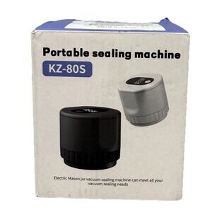 KZ-80S Portable Mason Jar Vacuum Sealing Machine Electric Auto Food Saver White